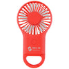 Hit Red Rechargeable Handheld Fan With Carabiner