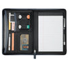 Leed's Navy Pedova Jr. Zippered Padfolio with FSC Mix Paper