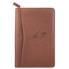 Leed's Terra Cotta Pedova Jr. Zippered Padfolio with FSC Mix Paper