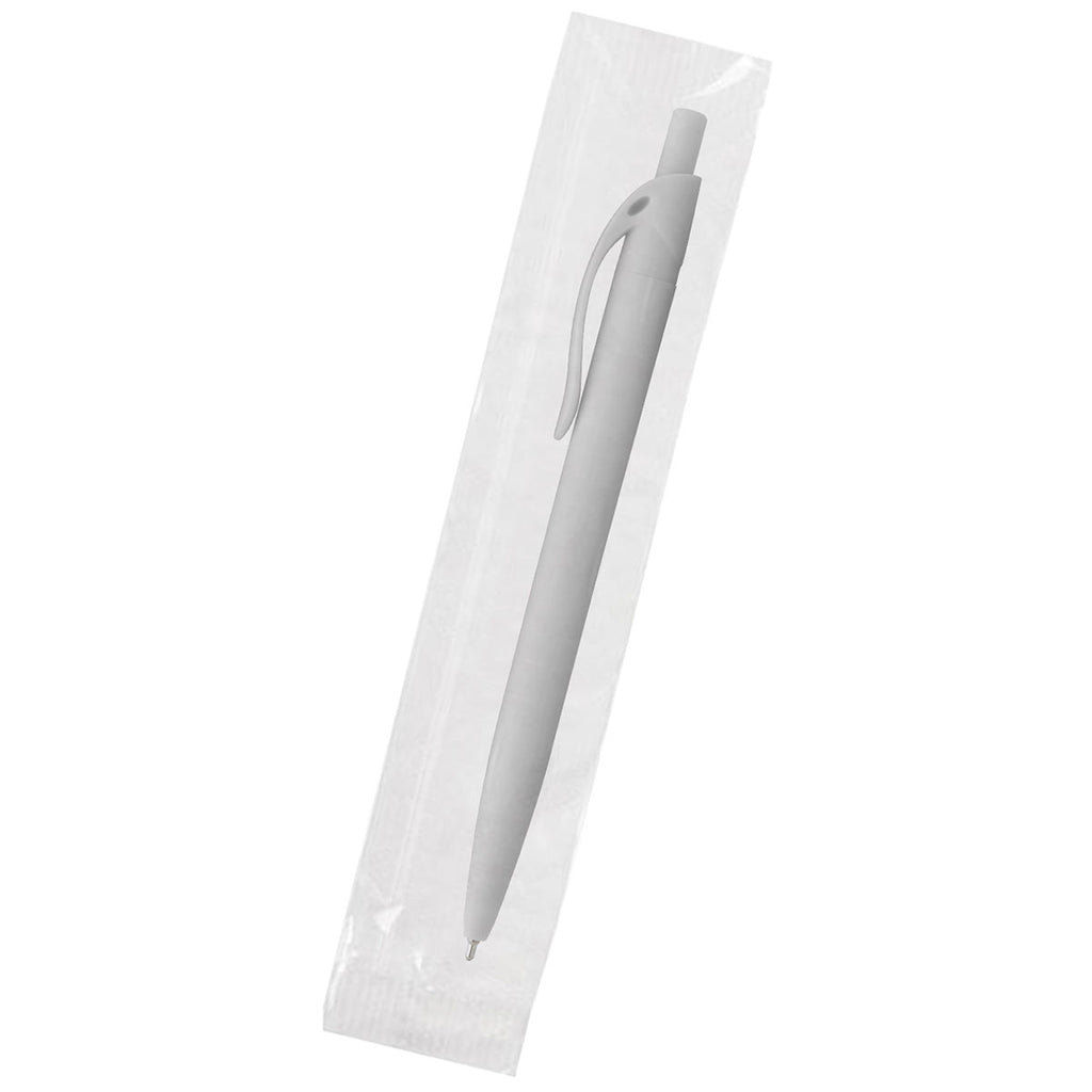 Sleek Write White Rubberized Pen