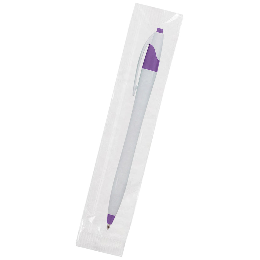 Hit White/Purple Dart Pen