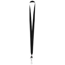 Hit Black Polyester Lanyard With J-Hook