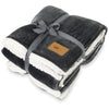 48-Hour Gemline Charcoal Mink Sherpa Blanket