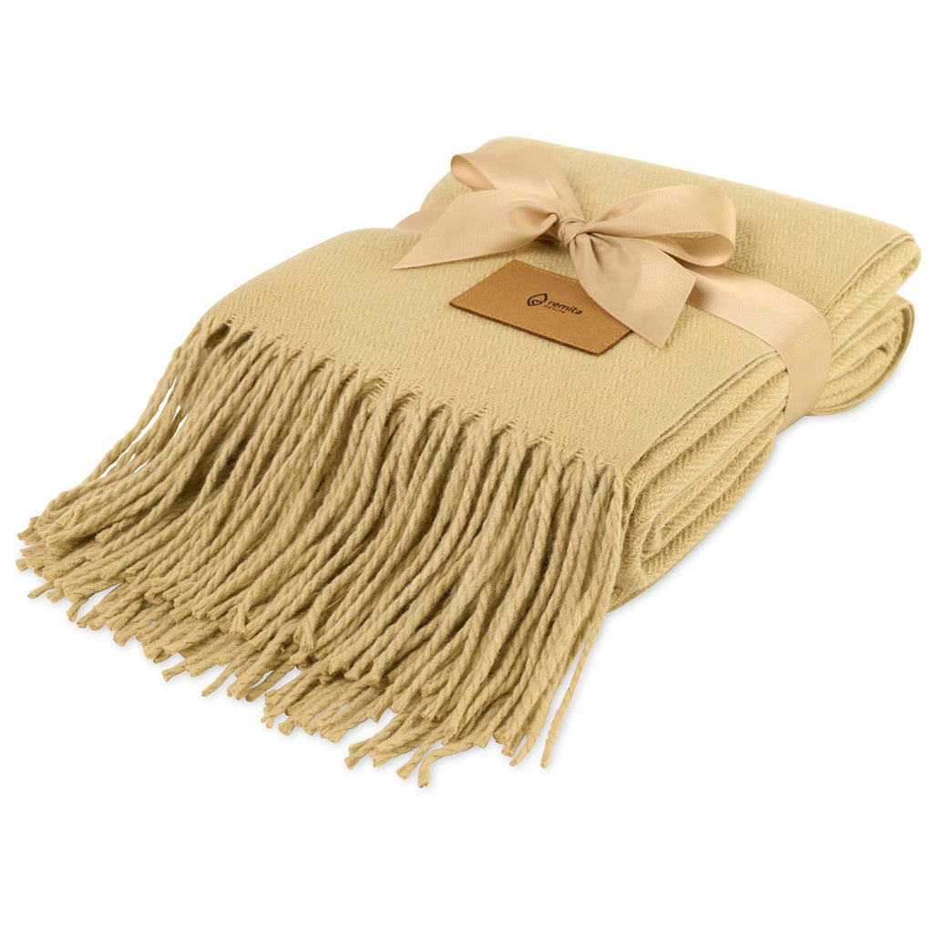 Gemline Fawn Herringbone Everlasting Throw Blanket