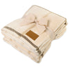 Gemline Calm Lodge Cream Elegant Lodge Throw Blanket
