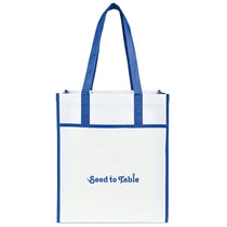 Gemline Royal Blue Harlow Laminated Recycled Shopper