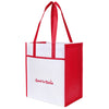 Gemline Red Harlow Laminated Recycled Shopper