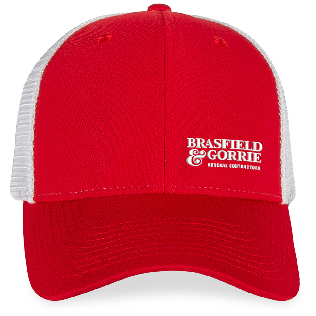 Merrimack Hat Co. Red/White Casey Trucker