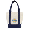 Gemline True Navy Mini Canvas Tote