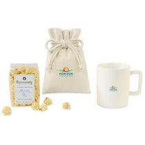 Gourmet Expressions Matte White Poppinsanity Sweet & Salty Artisanal Popcorn Mug Stuffer