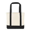 Gemline Black Large Canvas Tote
