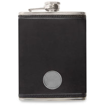 Ahead Black Leather Flask