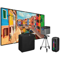 iLive Black  Cinema Pop-Up Movie Theater Kit