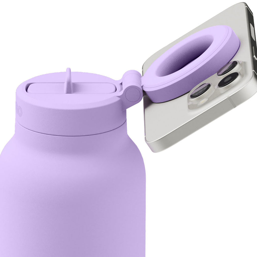 RINGO Lilac Pro Water Bottle with Magnetic Booster Ring - 24 Oz.