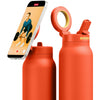 RINGO Orange Pro Water Bottle with Magnetic Booster Ring - 32 Oz.