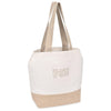 Gemline Natural Recycled Cotton Canvas Jute Tote - AWARE