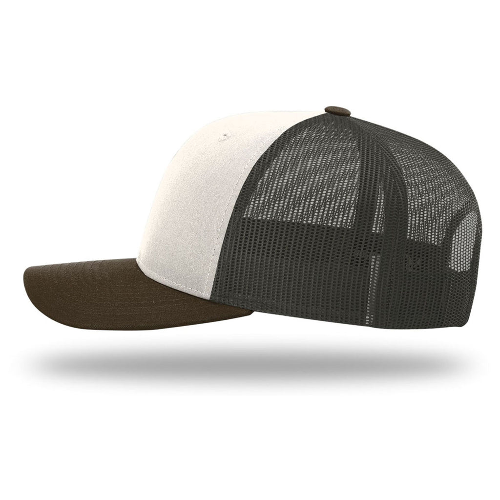 Richardson Cream/Grey Brown/Brown Trucker Cap