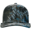 Richardson Kryptek Neptune/White Printed Five-Panel Trucker