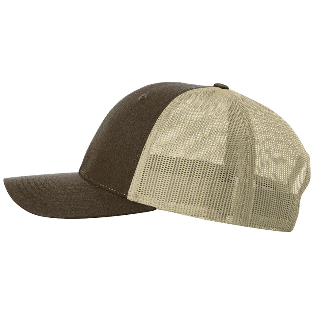 Richardson Brown/Khaki Low Pro Trucker