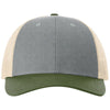 Richardson Heather Grey/Birch/Army Olive Low Pro Trucker