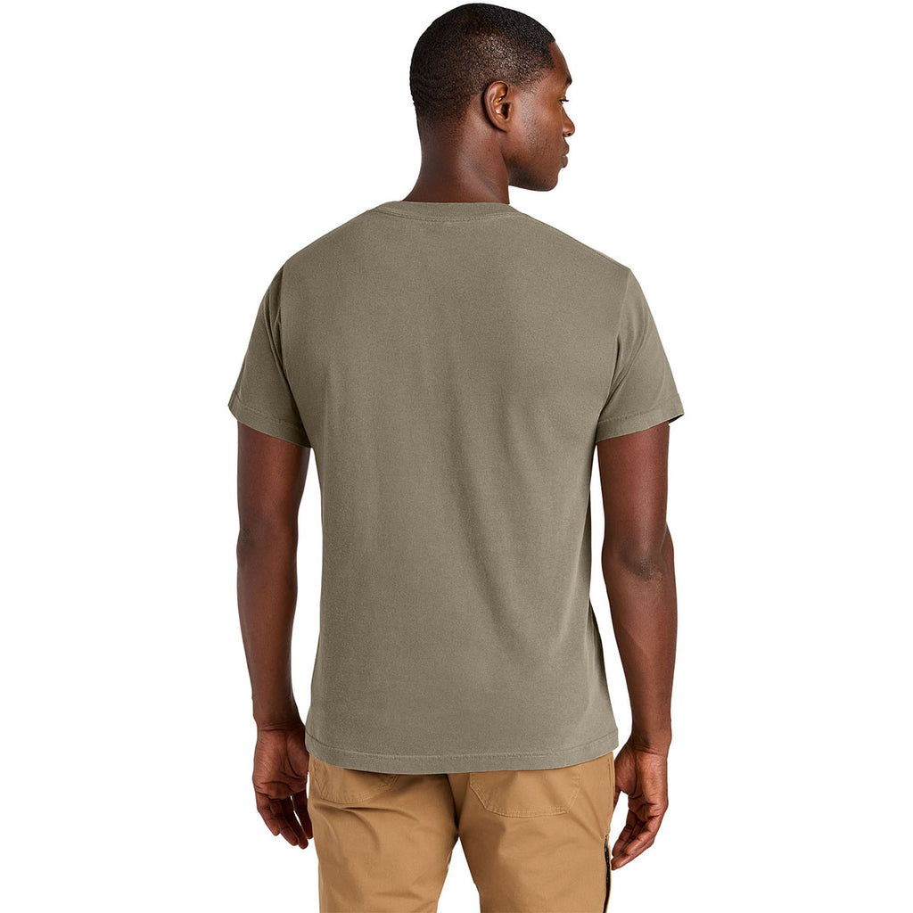 American Apparel Unisex Faded Brown Heavyweight Cotton Garment-Dyed Tee