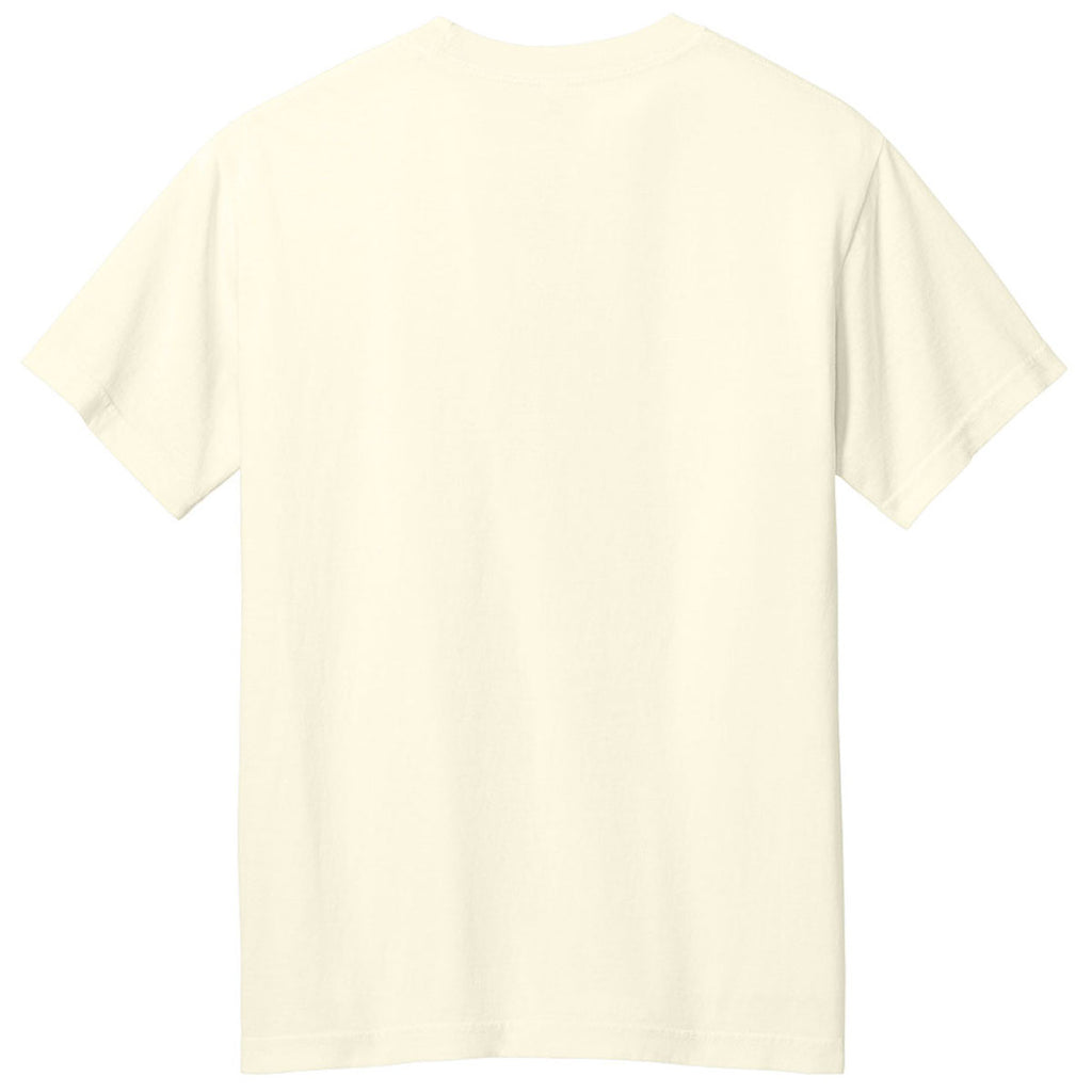 American Apparel Unisex Faded Cream Heavyweight Cotton Garment-Dyed Tee