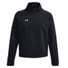 Under Armour Women's Black Rival Fleece 1/2 Zip