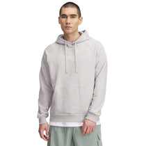 Under Armour Men's Mod Grey Light Heather/White/White Rival Fleece Hoodie