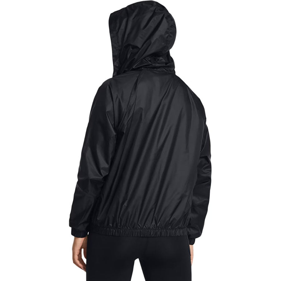 Under Armour Women's Black/White Rival Sport Windbreaker