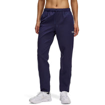 Under Armour Women's Midnight Navy/White/White Rival Stretch Woven Pants