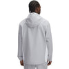 Under Armour Men's Mod Grey/White/White Rival Stretch Woven Full-Zip