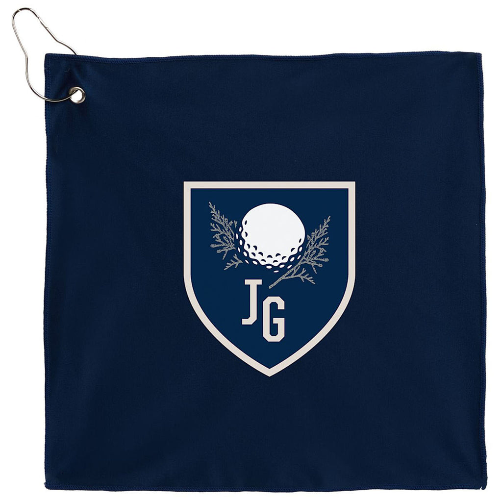 Leed's Navy 12" x 12" Recycled 200g Microfiber Towel