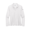 Nike Women's White Dri-FIT Micro Pique 2.0 Long Sleeve Polo