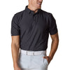 Straight Down Men's Dark Black Dodge Polo