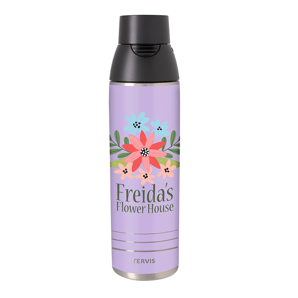 Tervis Lilac Stainless Steel Venture Bottle 26 oz. - Printed