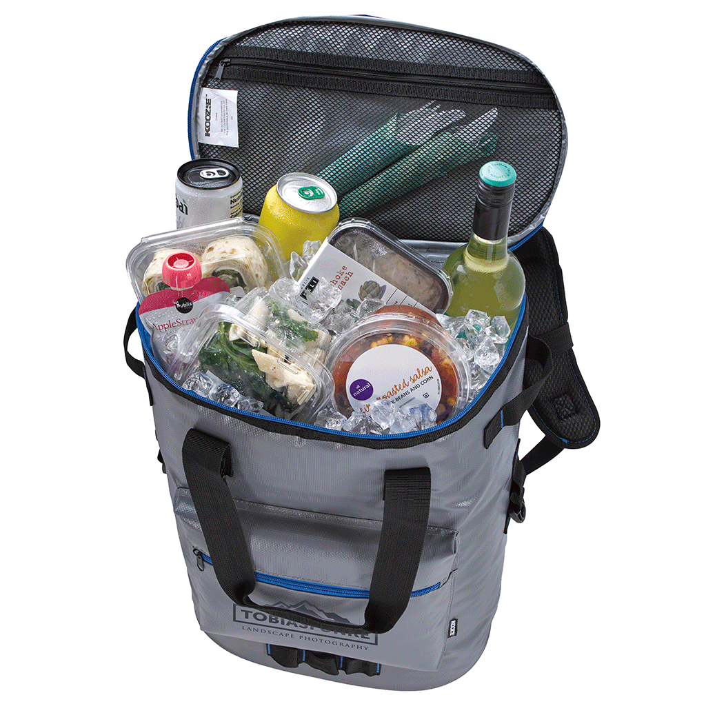 Koozie Cool Gray Olympus 36-Can Cooler Backpack