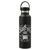 48-Hour Hydro Flask Black Standard Mouth 21 oz Bottle with Flex Cap