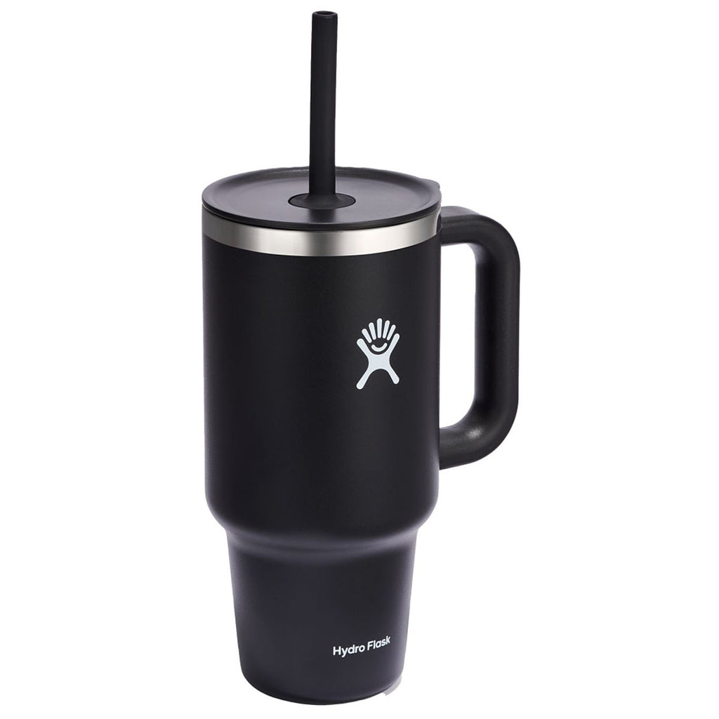 Hydro Flask Black All Around Travel Tumbler 32oz with Straw