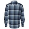 Columbia Men's Collegiate Navy Multi Buffalo Check Cornell Woods Flannel Shirt