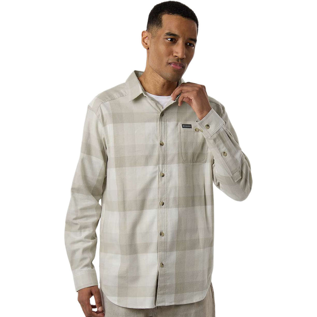 Columbia Men's Dark Stone Multi Buffalo Check Cornell Woods Flannel Shirt