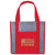 GoodValue Red Laminated Heathered Non-Woven Grocery Tote