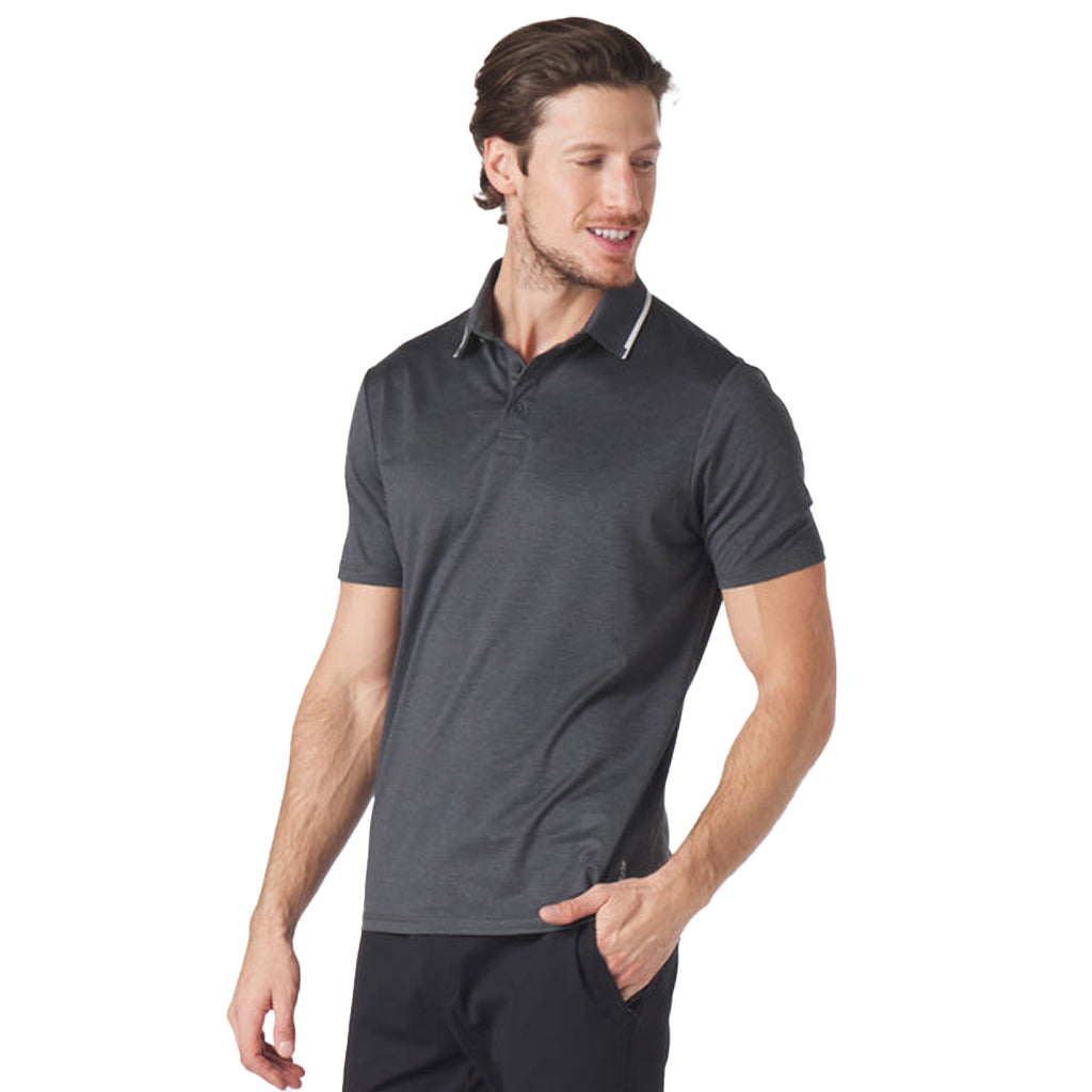 Glyder Men's Black Power Fade Polo