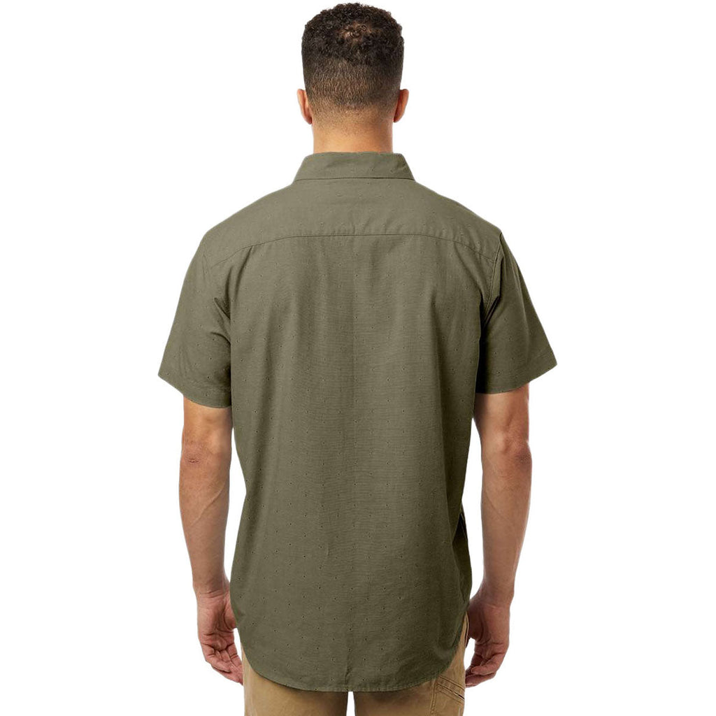 Columbia Men's Stone Green Rapid Rivers Novelty Short Sleeve Shirt
