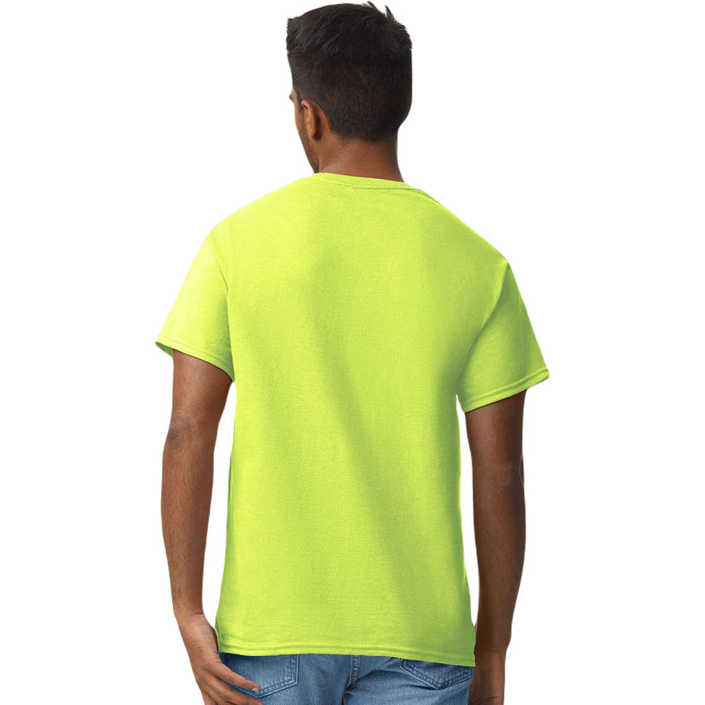 Gildan Men's Safety Green Ultra Cotton 6 oz. T-Shirt