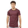 Tultex Unisex Heather Burgundy Fine Jersey T-Shirt