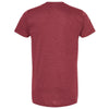 Tultex Unisex Heather Cardinal Fine Jersey T-Shirt
