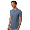 Tultex Unisex Heather Indigo Blue Fine Jersey T-Shirt