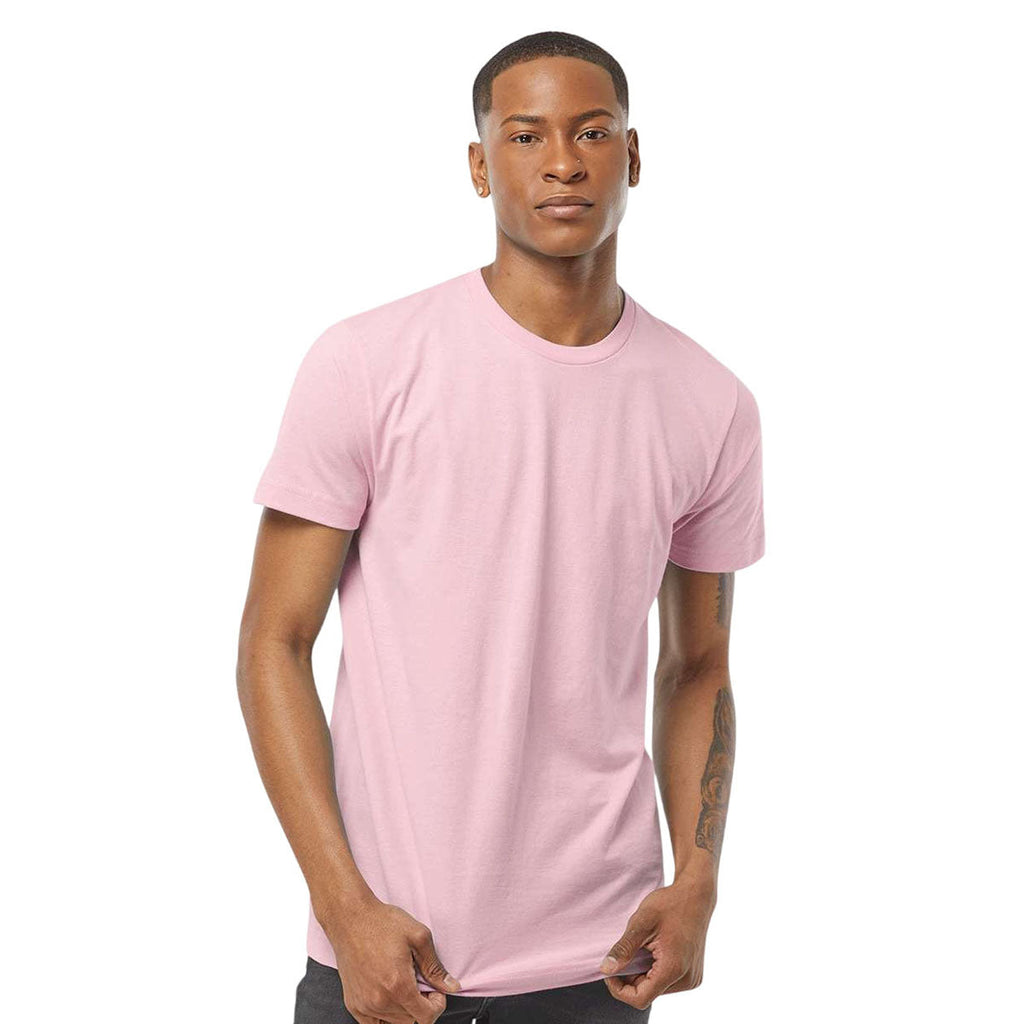 Tultex Unisex Pink Fine Jersey T-Shirt