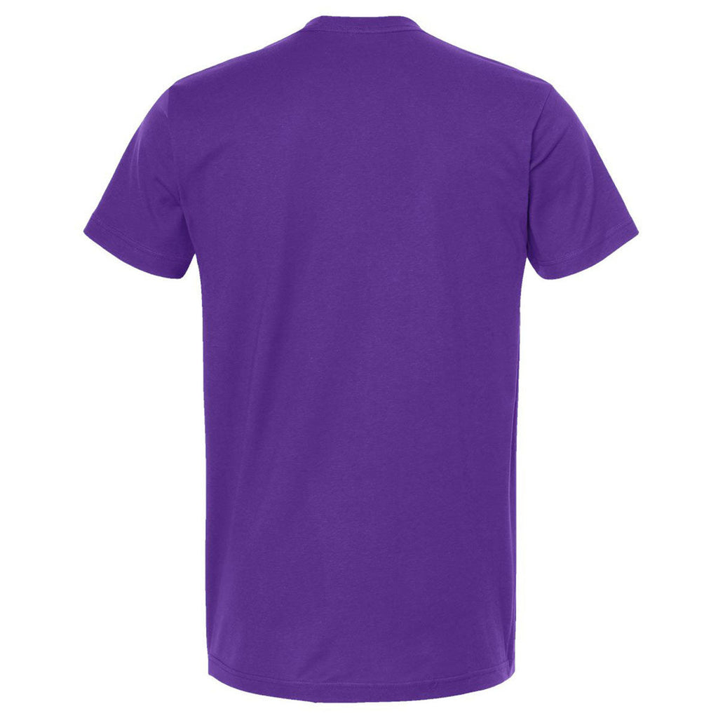 Tultex Unisex Purple Fine Jersey T-Shirt
