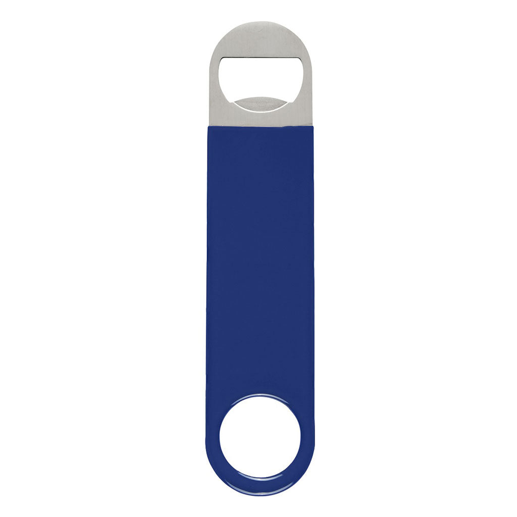 Hit Blue Large Vinyl Coated Stainless Steel Bottle Opener